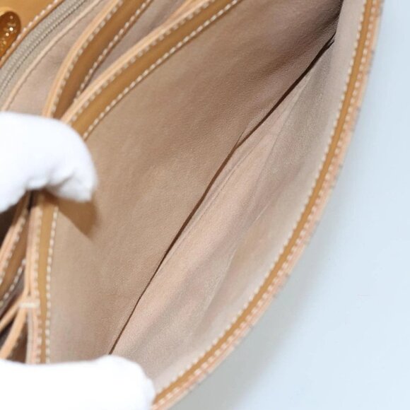 GUCCI Micro GG Supreme Shoulder Bag PVC Beige Gold 001 406 1780 Auth 100267 - Picture 13 of 16